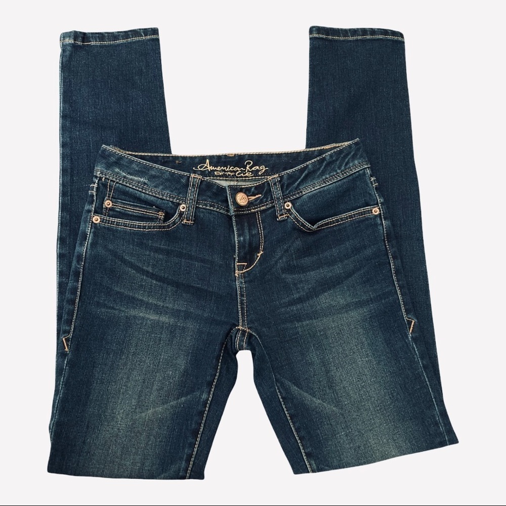American Rag Low Rise Skinny Jeans 0S - Picture 1 of 9